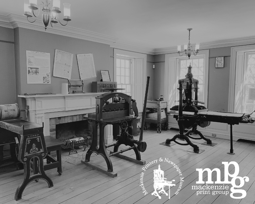 Letterpress Printing is Alive and Well in Queenston, Ontario!